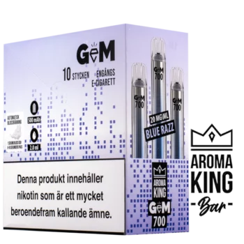 Aroma King Gem Bar Blue Razz 20 mg display