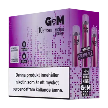 Aroma King Gem Bar Grape Ice 20 mg