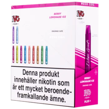 IVG BAR PLUS+ Berry Lemonade Ice 20 mg 10-pack