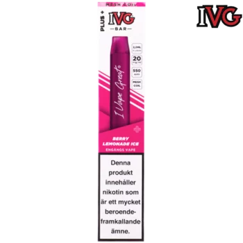 IVG BAR PLUS+ Berry Lemonade Ice 20 mg