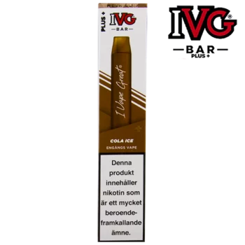 IVG Bar Plus+ Cola Ice 20 mg Vapeförpackning