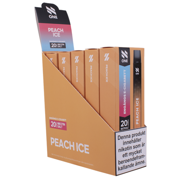 N ONE Peach Ice 20 mg - 5 pack låda.
