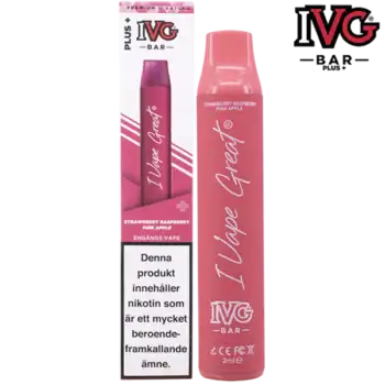 IVG BAR PLUS+ Strawberry Raspberry Pink Apple 20 mg
