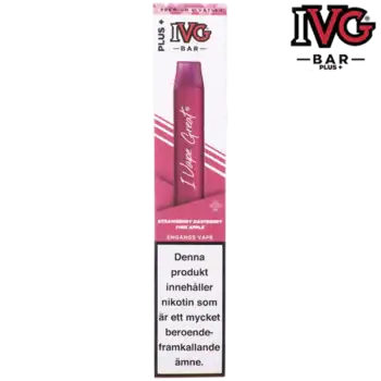 IVG BAR PLUS+ Strawberry Raspberry Pink Apple 20 mg
