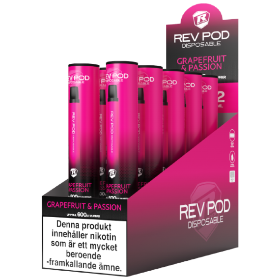 REV POD Grapefruit Passion 10 mg - 10 pack.