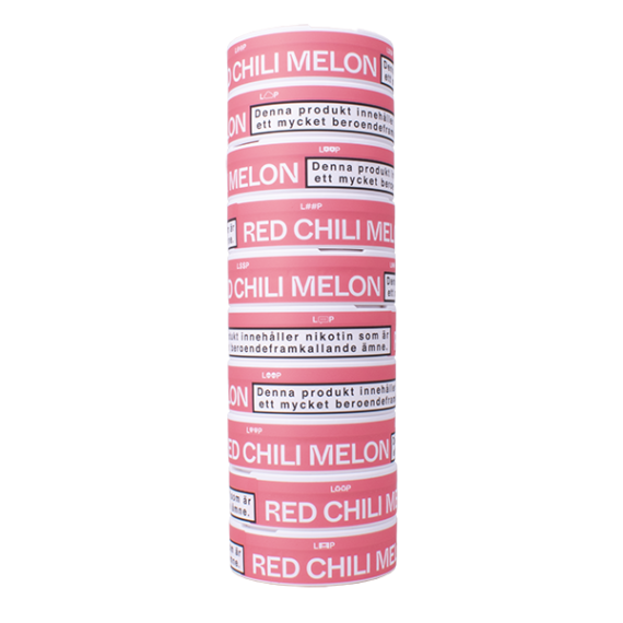 LOOP Red Chili Melon All White Portion Portionssnus 10-Pack Stock