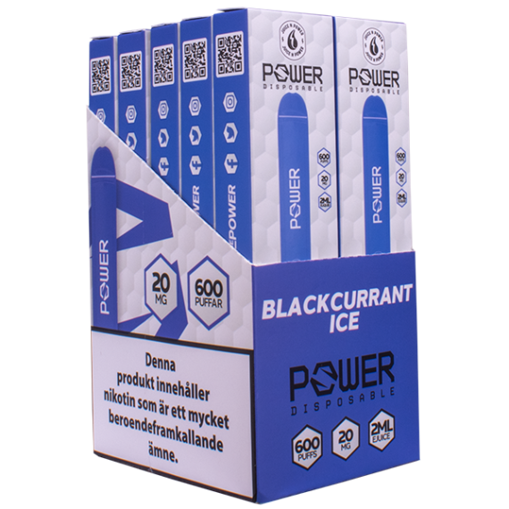 Powerbar Blackcurrant Ice 20 mg som 10-pack