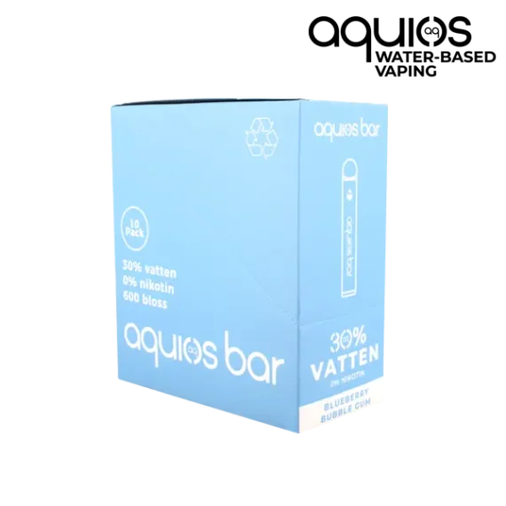 Aquios Bar Blueberry Bubbelgum 0 mg