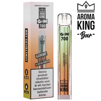 Aroma King Gem Bar Gummy Bear 20 mg profiler