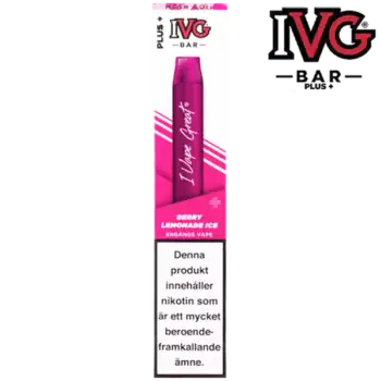 IVG BAR PLUS+ Raspberry Lemonade 20 mg
