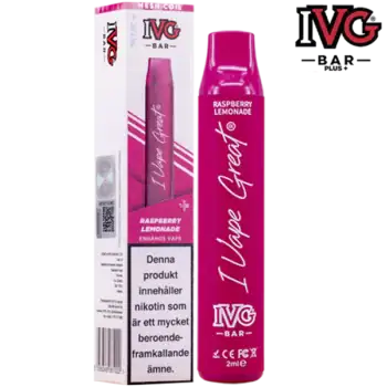 IVG BAR PLUS+ Raspberry Lemonade 20 mg