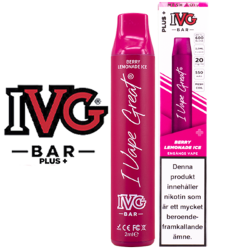 IVG BAR PLUS+ Berry Lemonade 20 mg