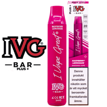 IVG BAR PLUS+ Raspberry Lemonade 20 mg