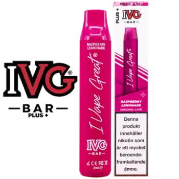 IVG BAR PLUS+ Raspberry Lemonade 20 mg