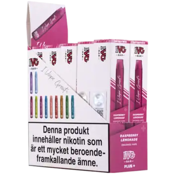 IVG BAR PLUS+ Berry Lemonade 20 mg 10-pack engångavejp