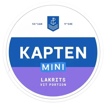 Kapten Lakrits Mini Vit Portion