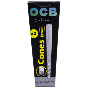 OCB Premium Slim Cones förpackning med 3 stycken cones.