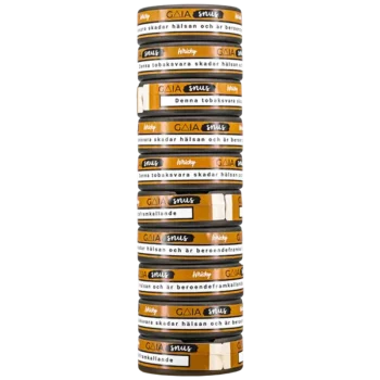 Gaia Whisky Lössnus 10 Pack Stock Snus