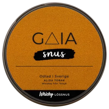 Gaia Whisky Lössnus Lock Design Dosa Snus Brun Odlad I Sverige Alida Tobak