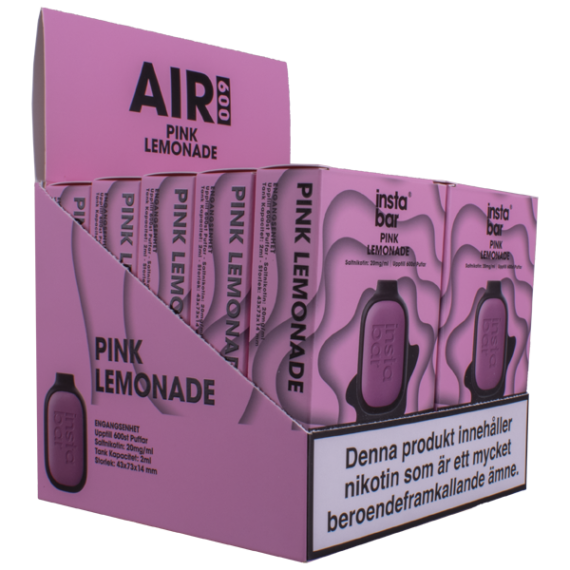 InstaBar Air 600 Pink Lemonade E-cigaretter