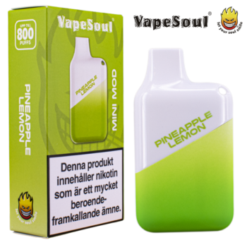 Vapesoul Mini Mod Pineapple Lemon 20 mg enhet och enhetsförpackning