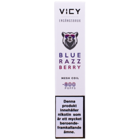 VICY Blue Razzberry 20 mg Vapeförpackning