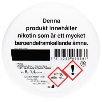 ZYN Black Cherry Mini Dry Strong 6 mg