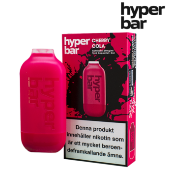 Hyper Bar Mesh Cherry Cola 20 mg engångsvape förpackning