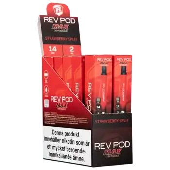 Rev Pod MAX Strawberry Split 14 mg