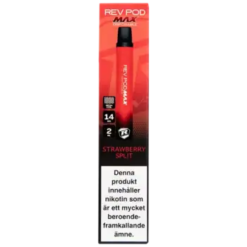 Rev Pod MAX Strawberry Split 14 mg