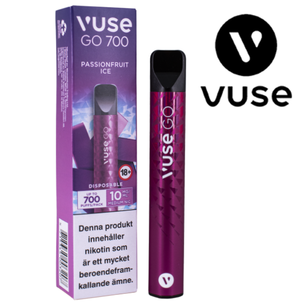 Vuse Go 800 Passionfruit Ice Disposable Vape Pen Vuse Go 800 Passionfruit  Ice 20mg (1 Piece)