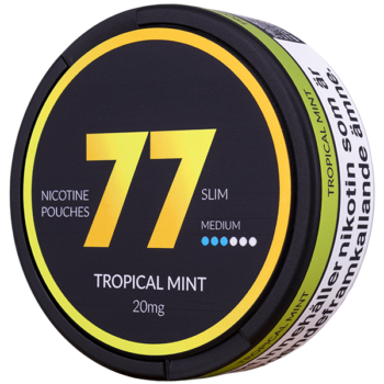 77 Tropical Mint Slim 20 mg All White Portion