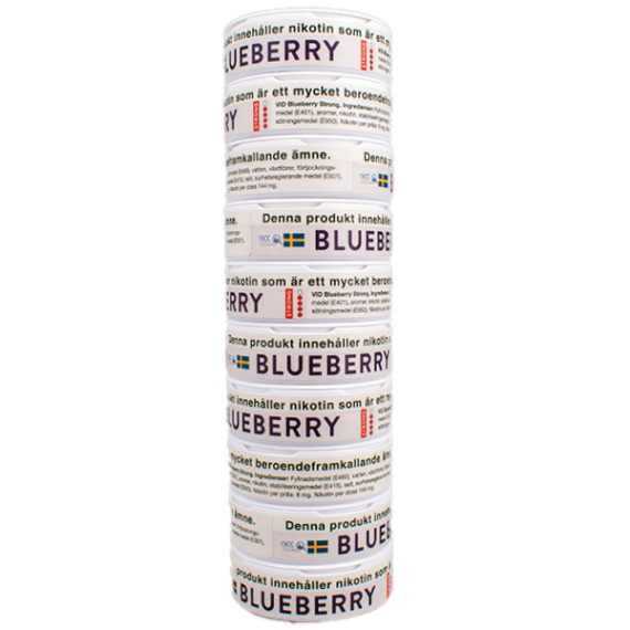 VID Blueberry Strong All White Portion Stock tiopack