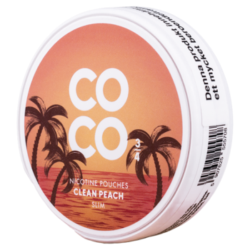 COCO Clean Peach Strong 18 mg Portion All White Portionssnusdosa
