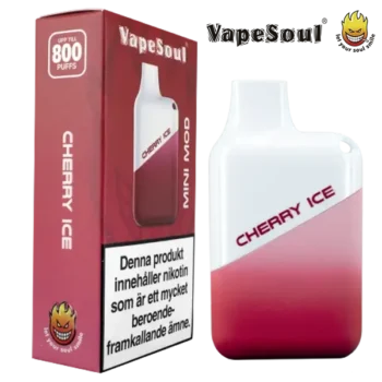 Vapesoul Mini Mod Cherry Ice 20 mg enhet och enhetsförpackning