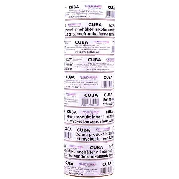 CUBA Forest Berries White 16 mg | Köp Fraktfritt ⭐️