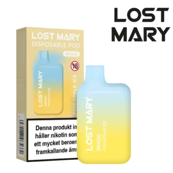 Lost Mary Pineapple Ice 20 mg Engångsvape i förpackning