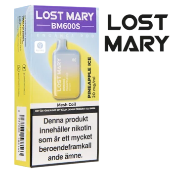 Lost Mary Pineapple Ice 20 mg Förpackning i profil