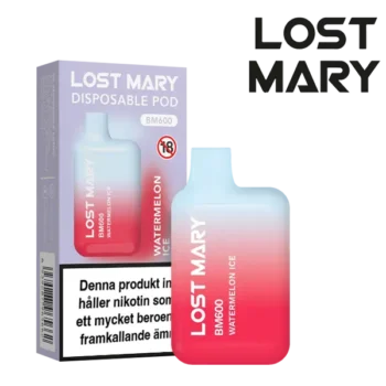 Lost Mary Watermelon Ice 20 mg Engångsvape i förpackning