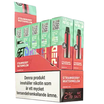 Panther Bar 2.0 Strawberry Watermelon Bubblegum 20 mg Öppen displayförpackning