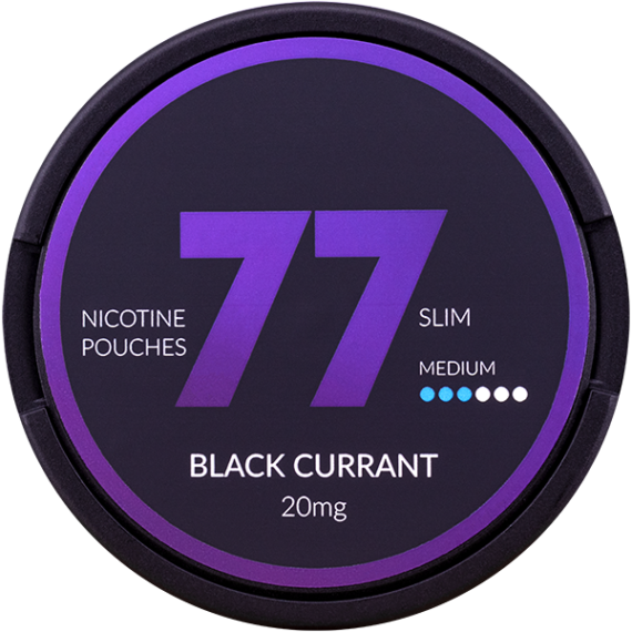 77 Black Currant Slim 20 mg All White Dosa