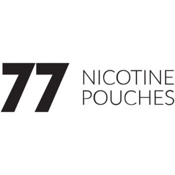 77 Nicotine Pouches all white vitt snus logotyp
