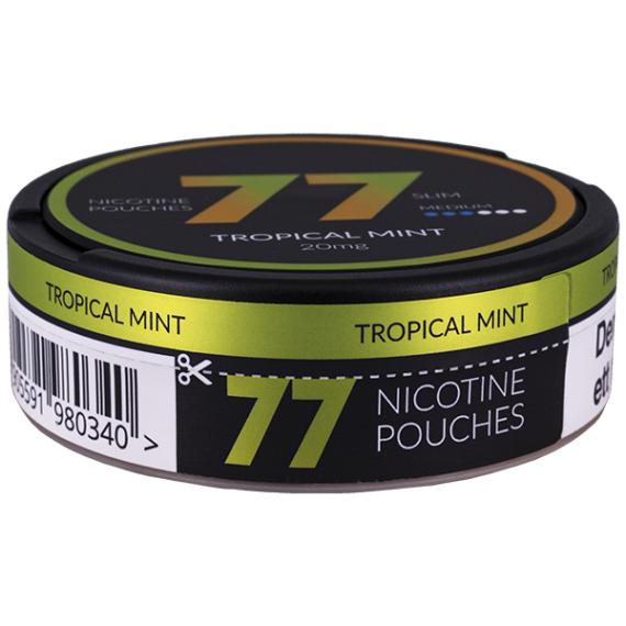 77 Tropical Mint Slim 20 mg All White Dosa