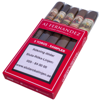 AJ Fernandez Premium 5 Toro Kit Cigarrer Förpackning