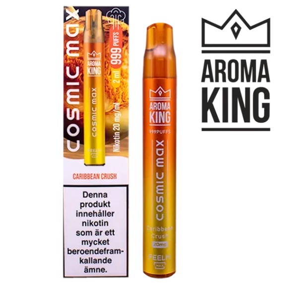 Aroma King Cosmic Max Caribbean Crush 20 mg engångsvape i förpackning