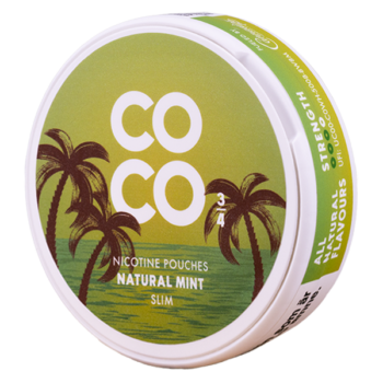 COCO Natural Mint Strong 18 mg Portion All White Portionssnusdosa