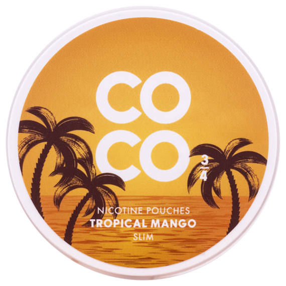 COCO Tropical Mango Strong 18 mg Portion All White Lock orange