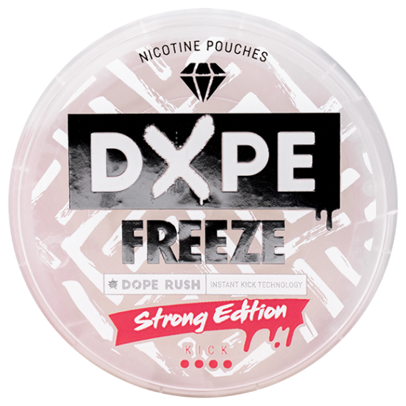 Dxpe Freeze Strong Edition All White Portion Snusdosans lock