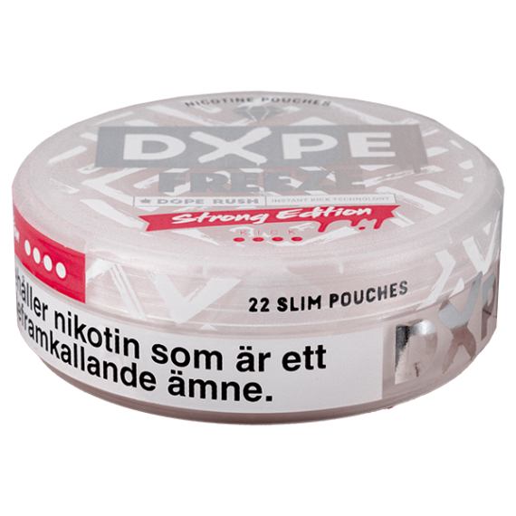 Dxpe Freeze Strong Edition All White Portion Snusdosa