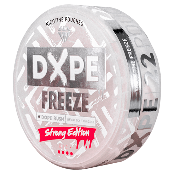 Dxpe Freeze Strong Edition All White Portion Snusdosa